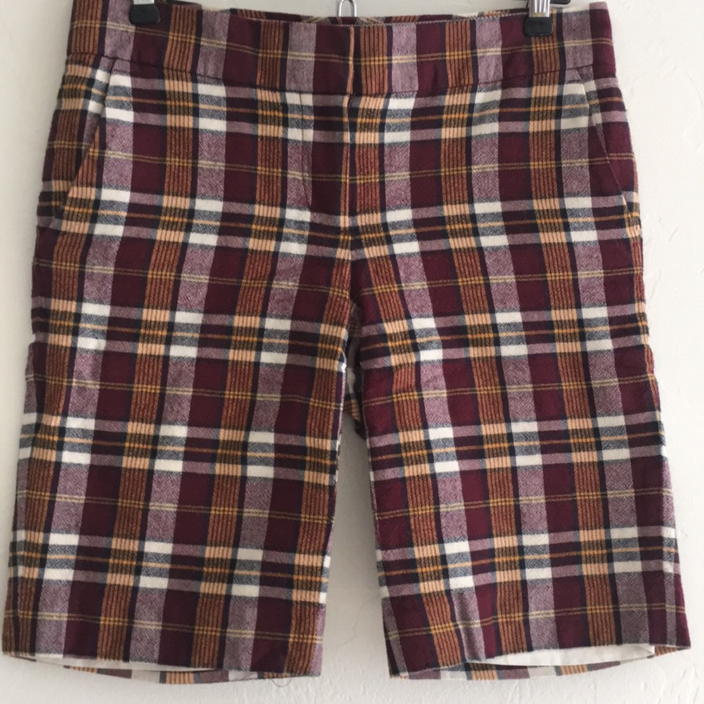 J. Crew Plaid Bermudas